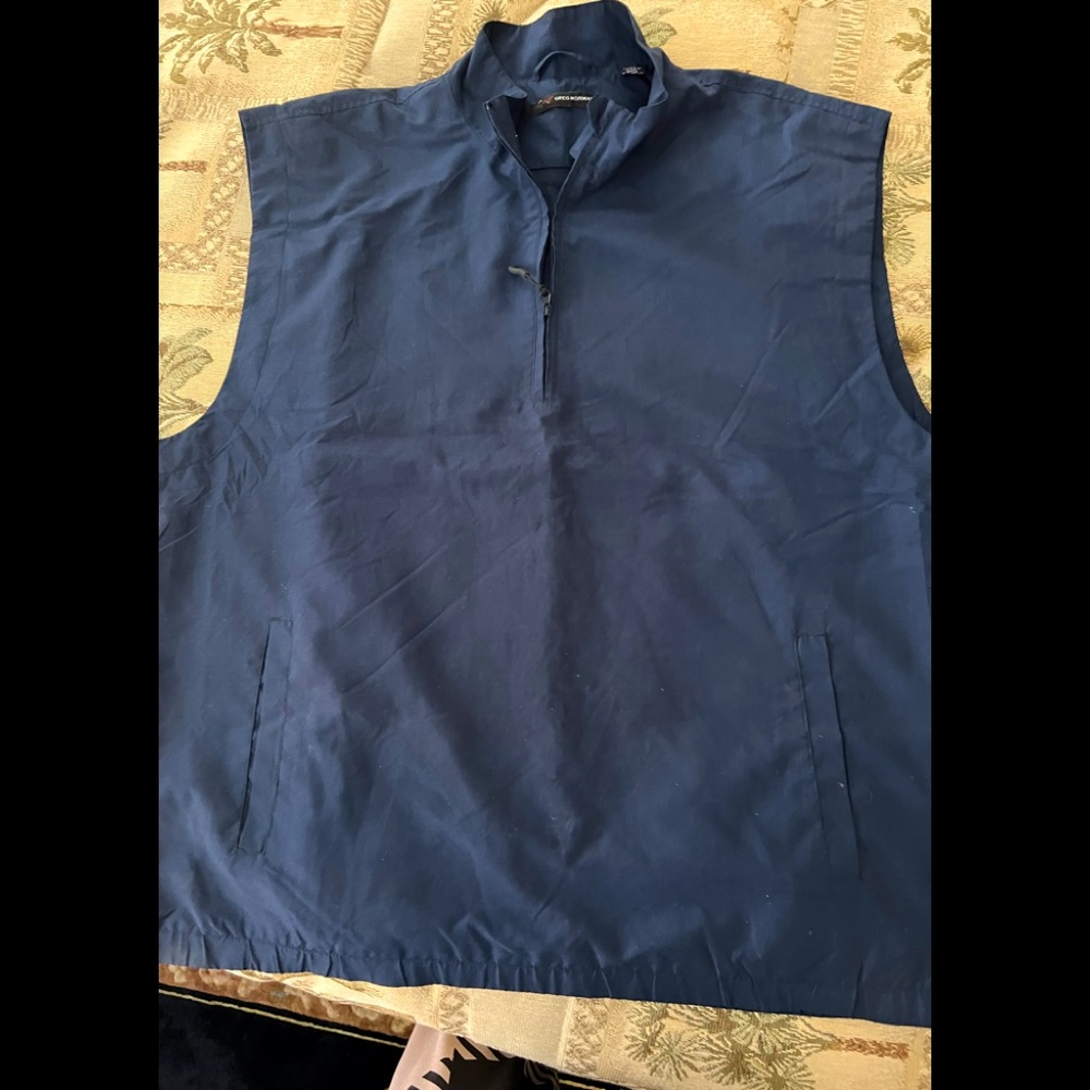 Greg Norman golf navy cover up mens
